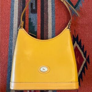 Dooney & Bourke Yellow Leather Shoulder Bag